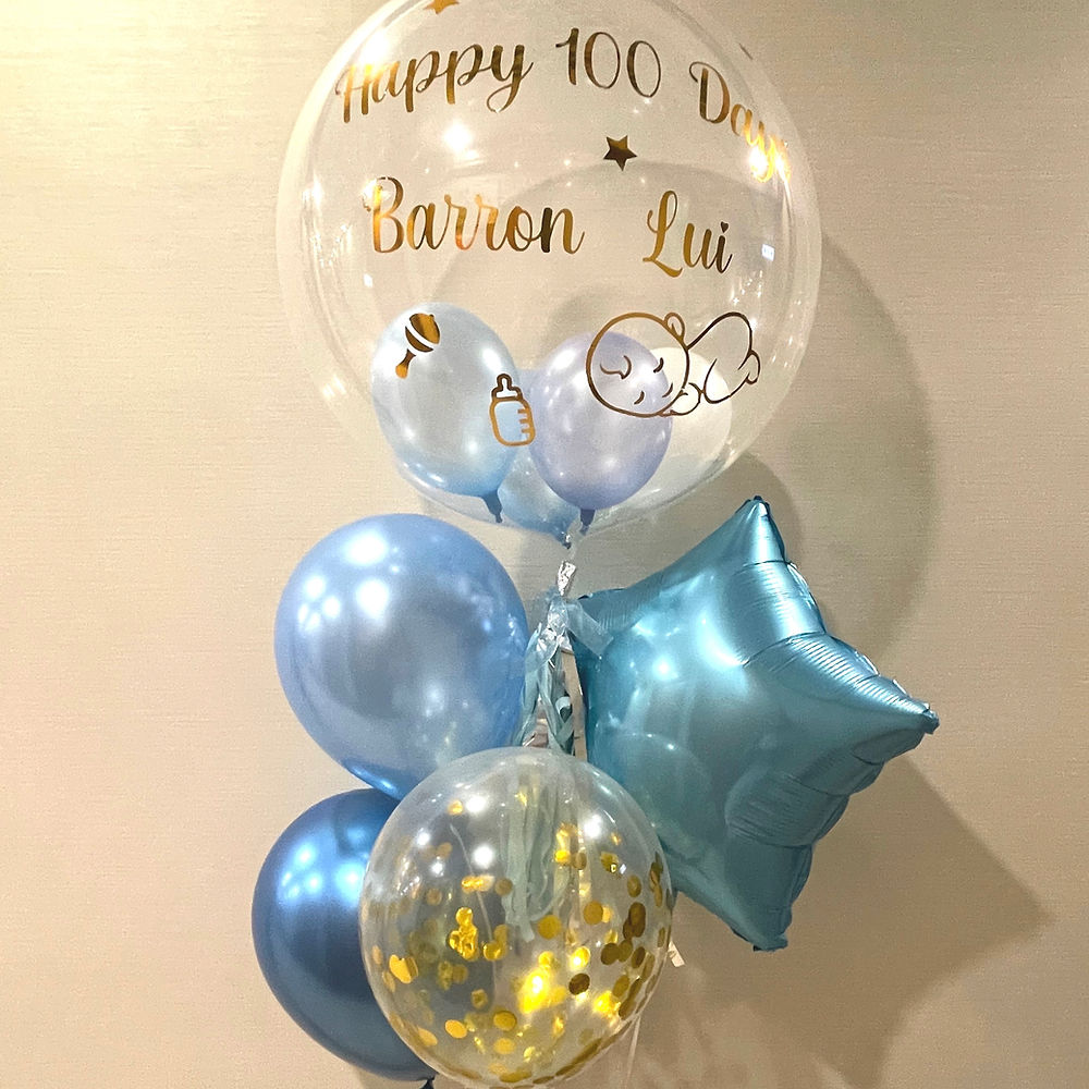 19寸水晶球百日宴baby boy組合
