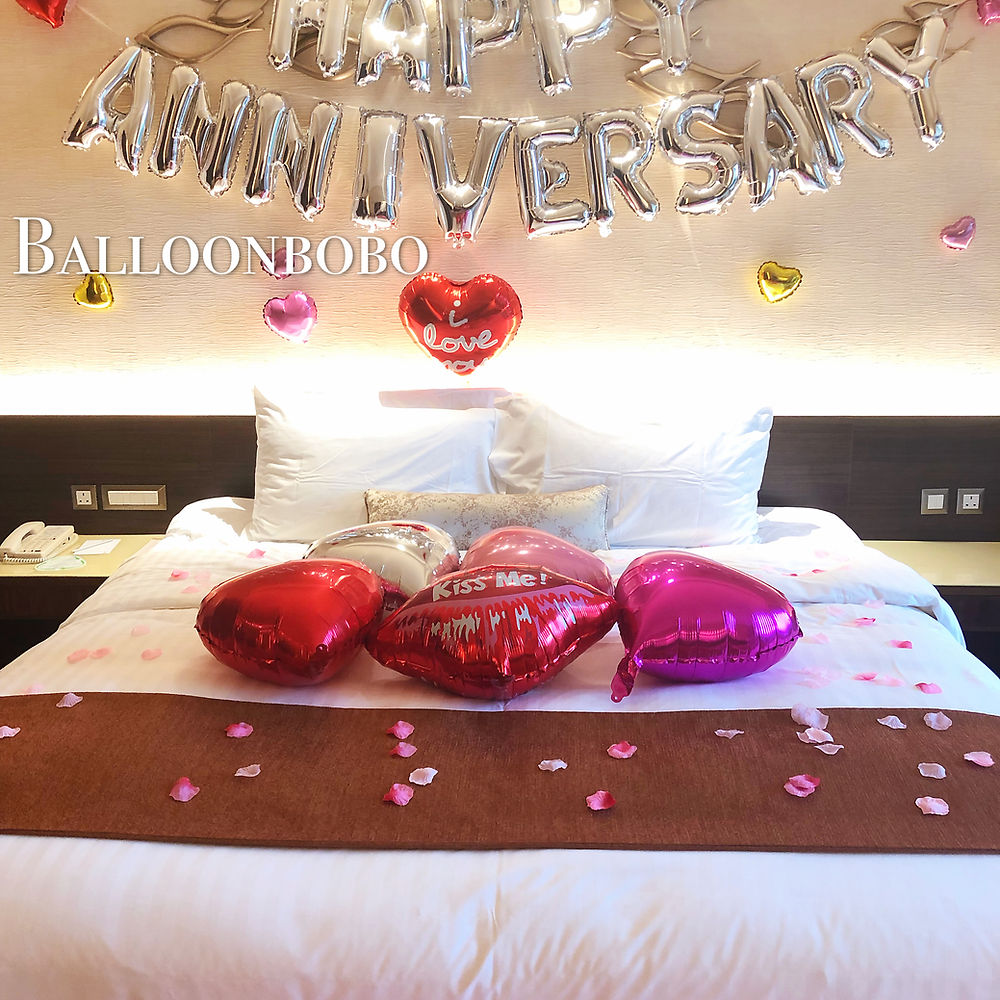 Happy Anniversary心心氣球套餐