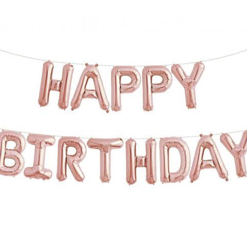 玫瑰色金 happy birthday