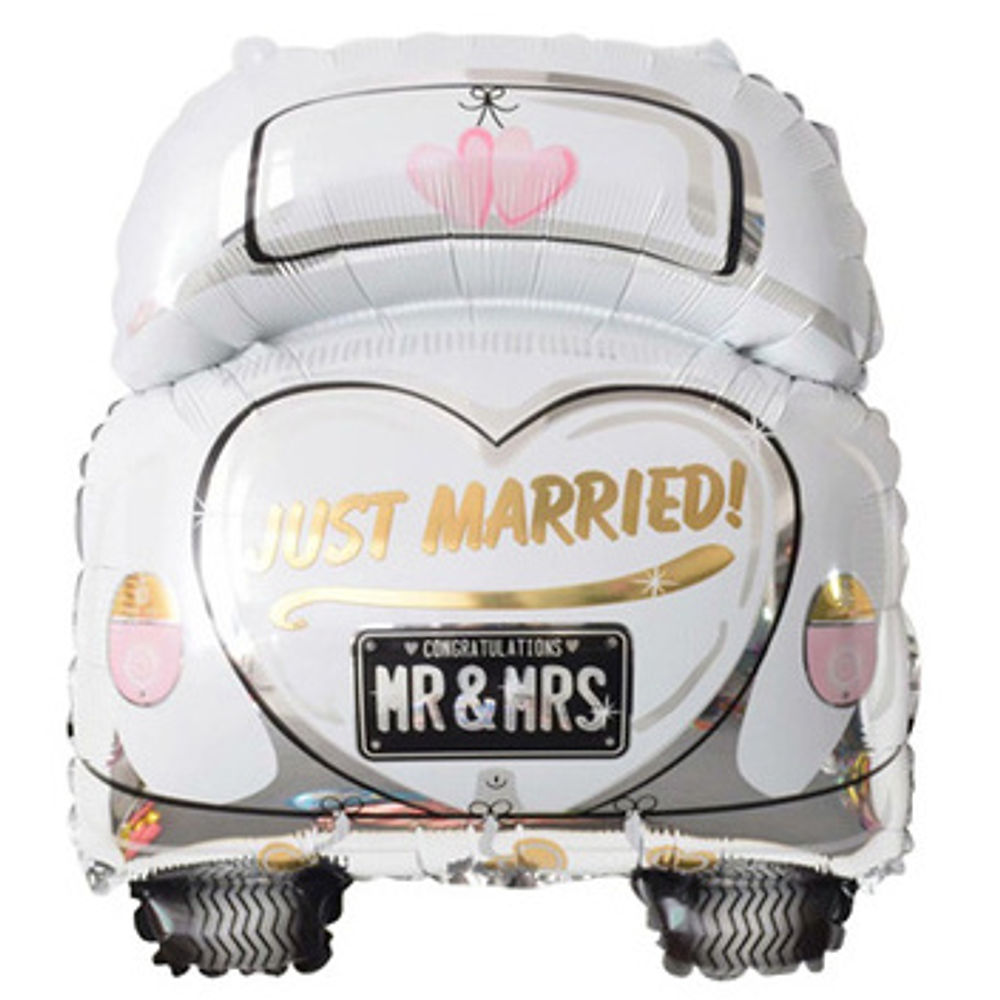 Just married婚車氣球