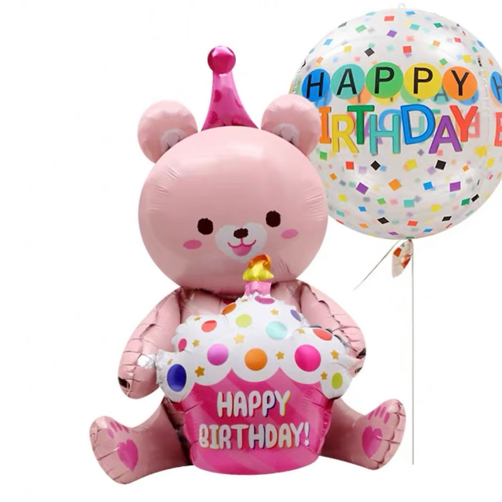 抱抱蛋糕小熊生日套裝