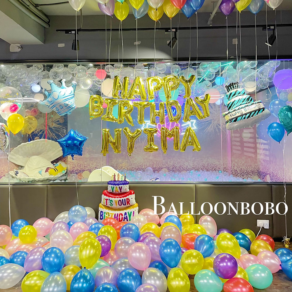 彩色主題生日佈置