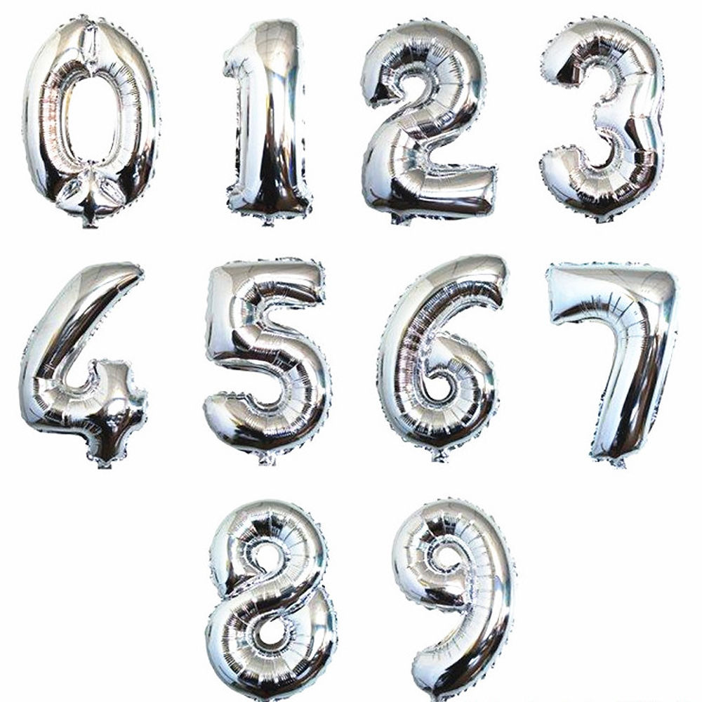 32吋銀色數字