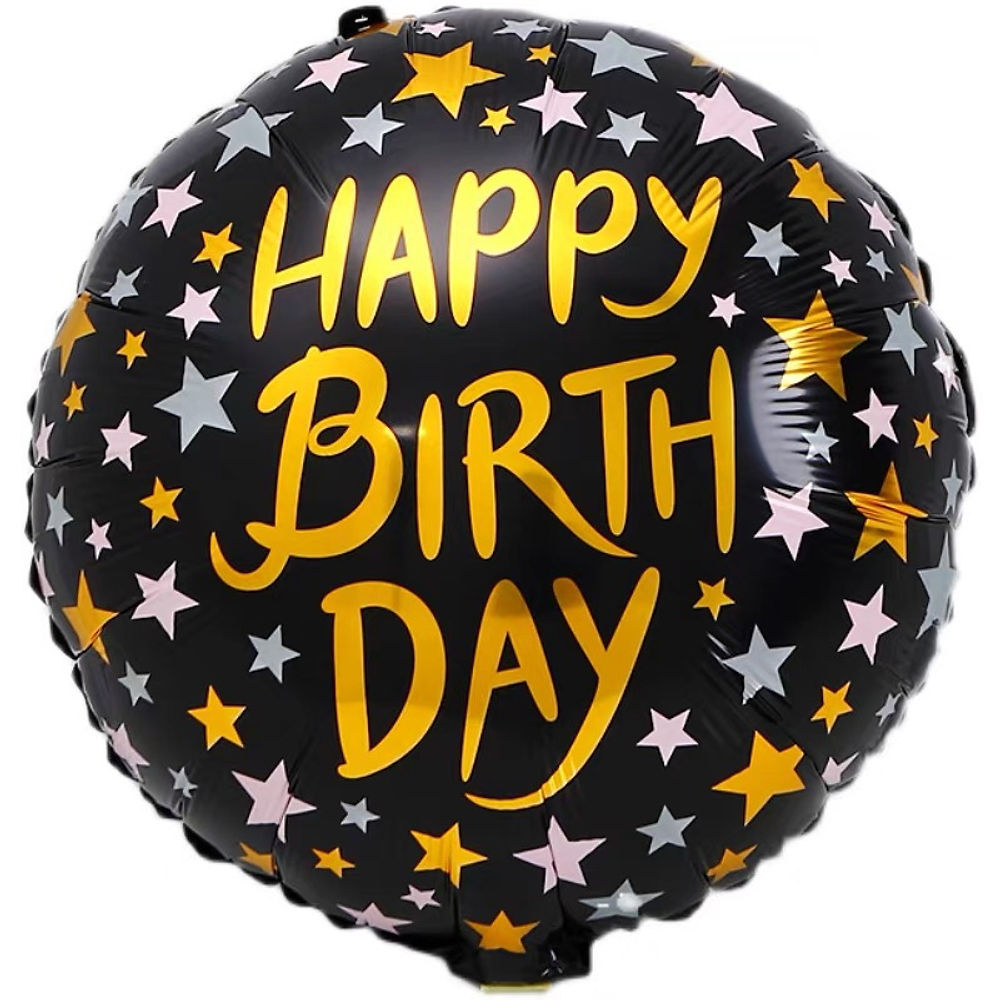 18寸圓型星星款式生日氣球