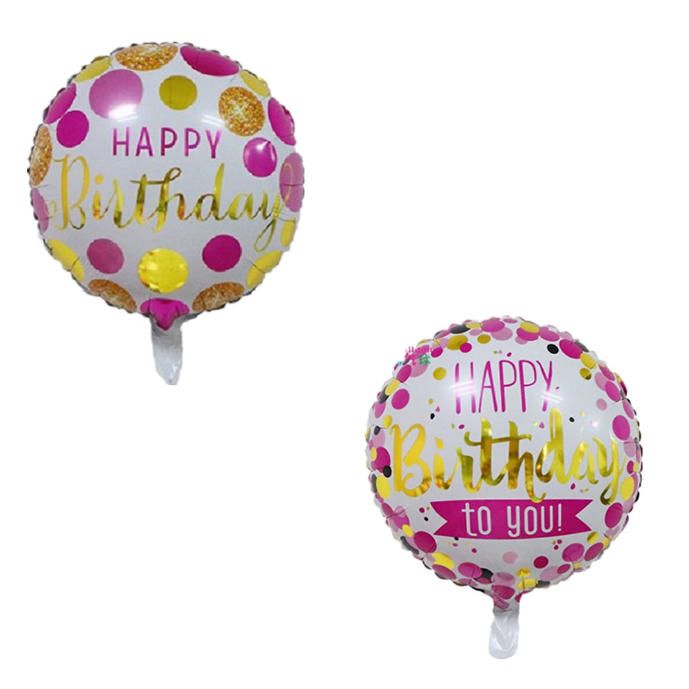 18寸生日快樂鋁箔氣球