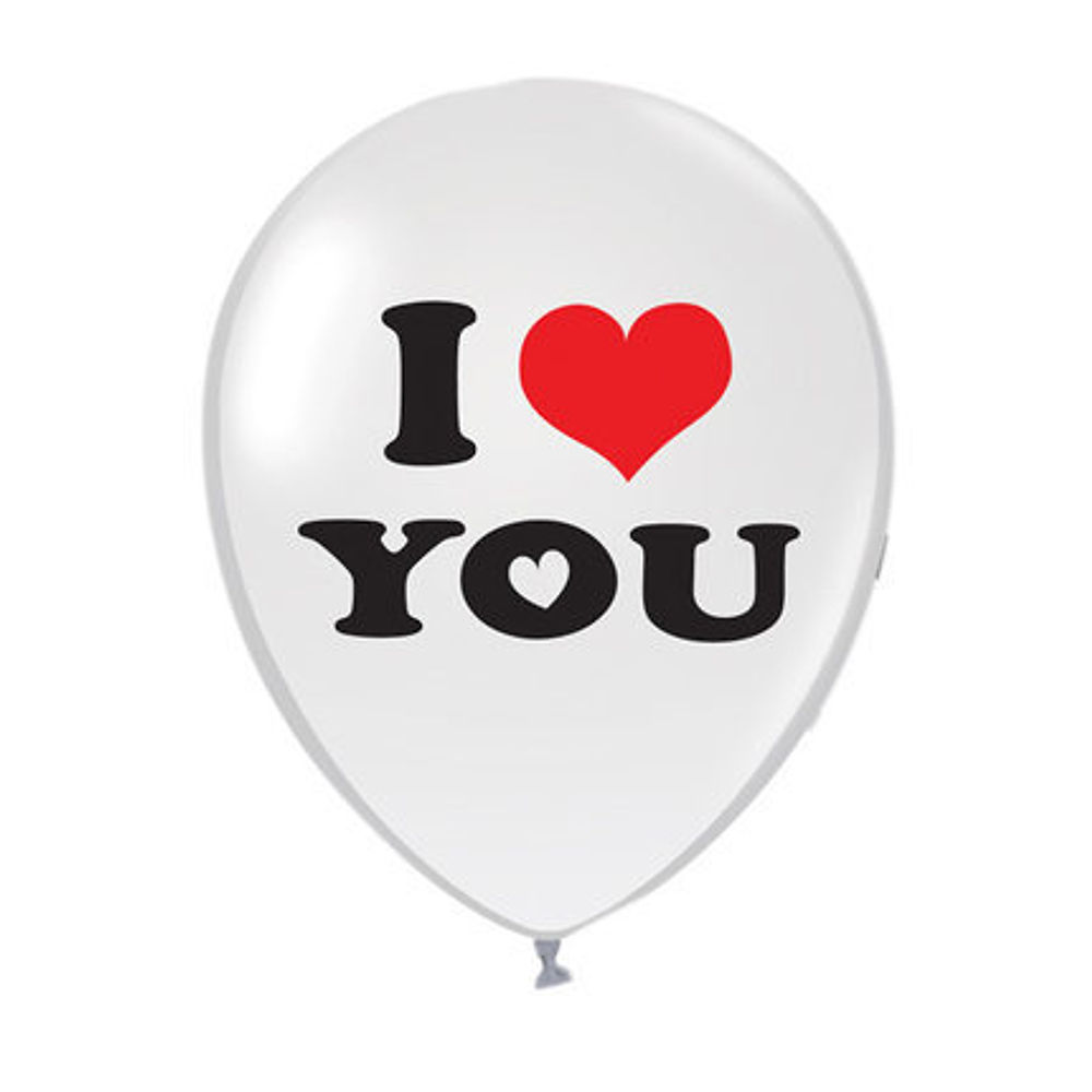 I love you 圓形氦氣球