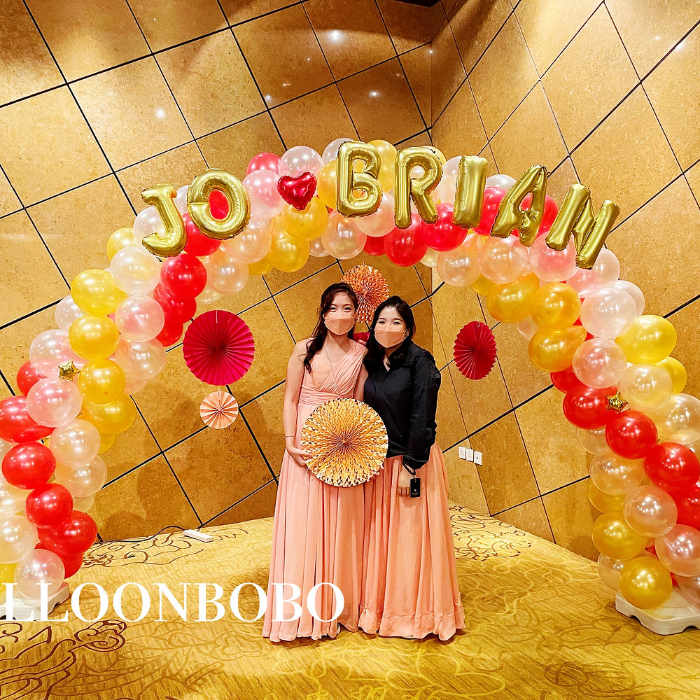 婚禮氣球拱門 Wedding balloon arch