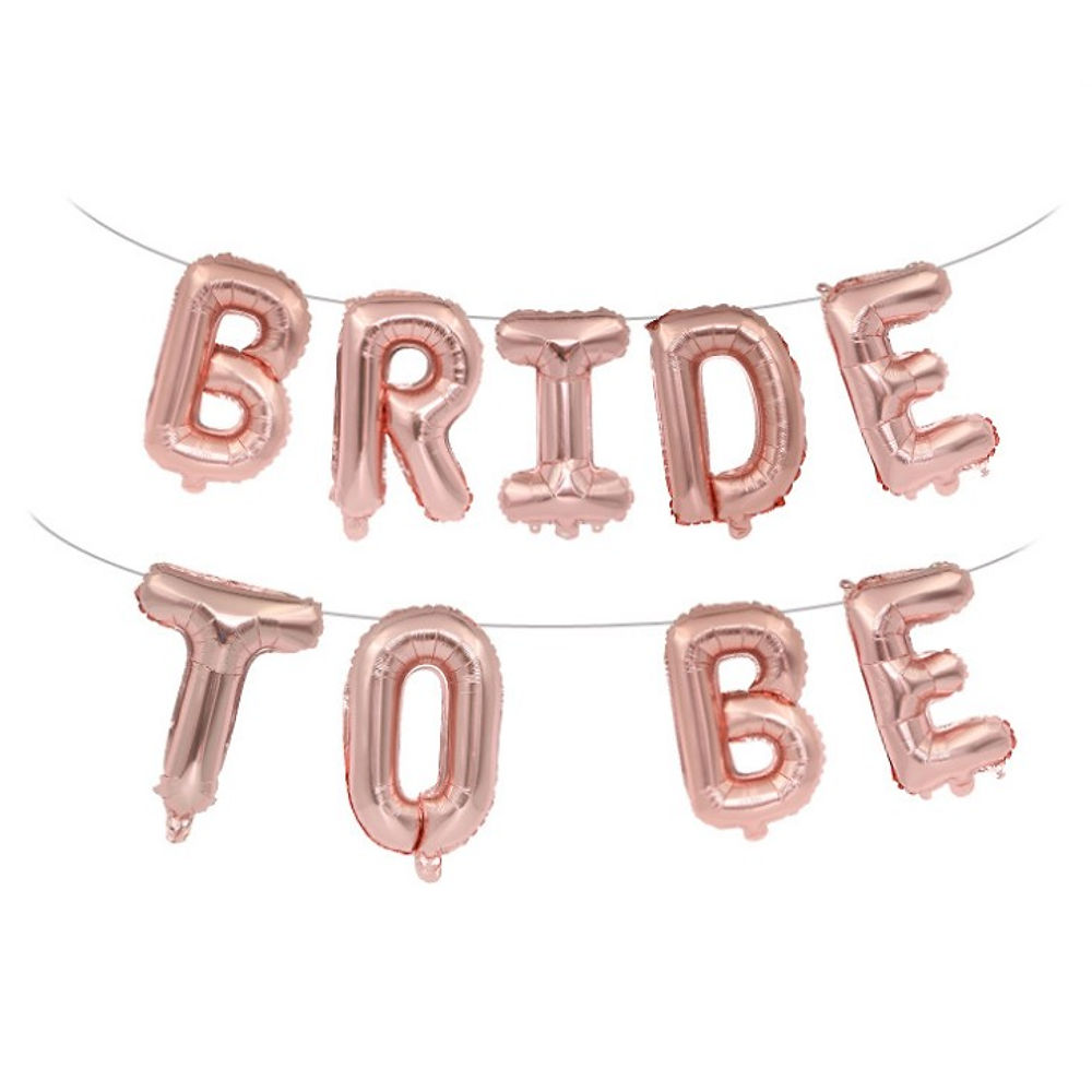 BRIDE TO BE letter balloon