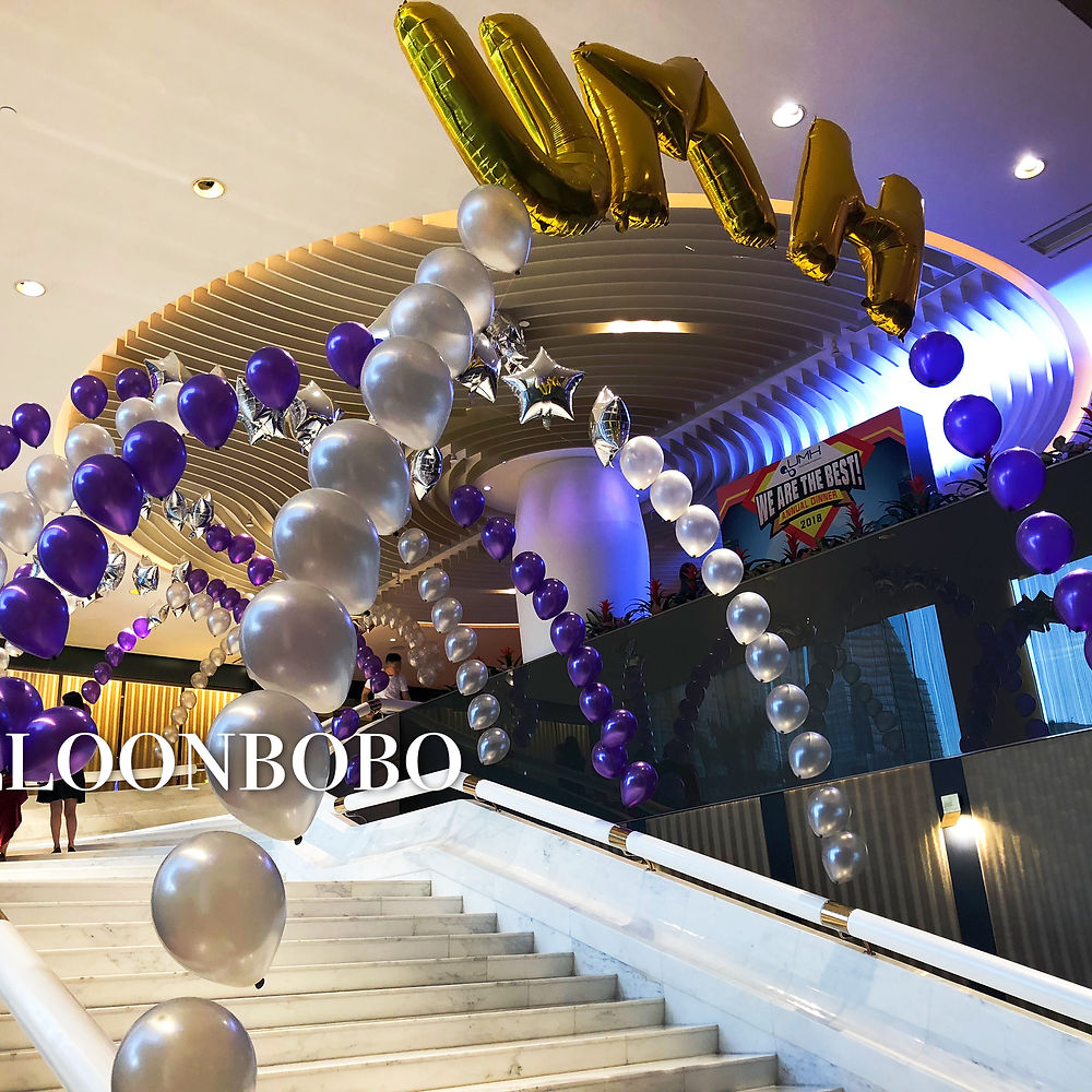 氦氣球拱門Helium balloons arch