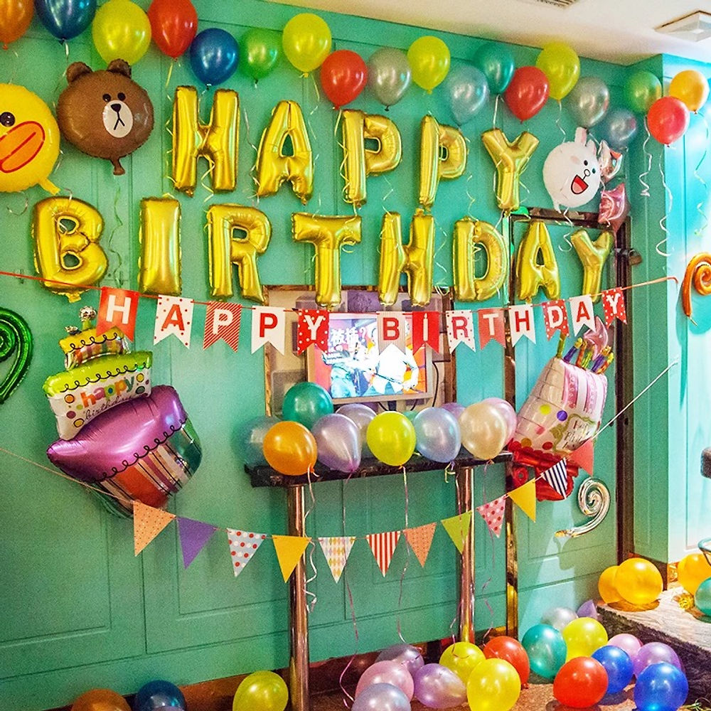 Line friends生日氣球套餐