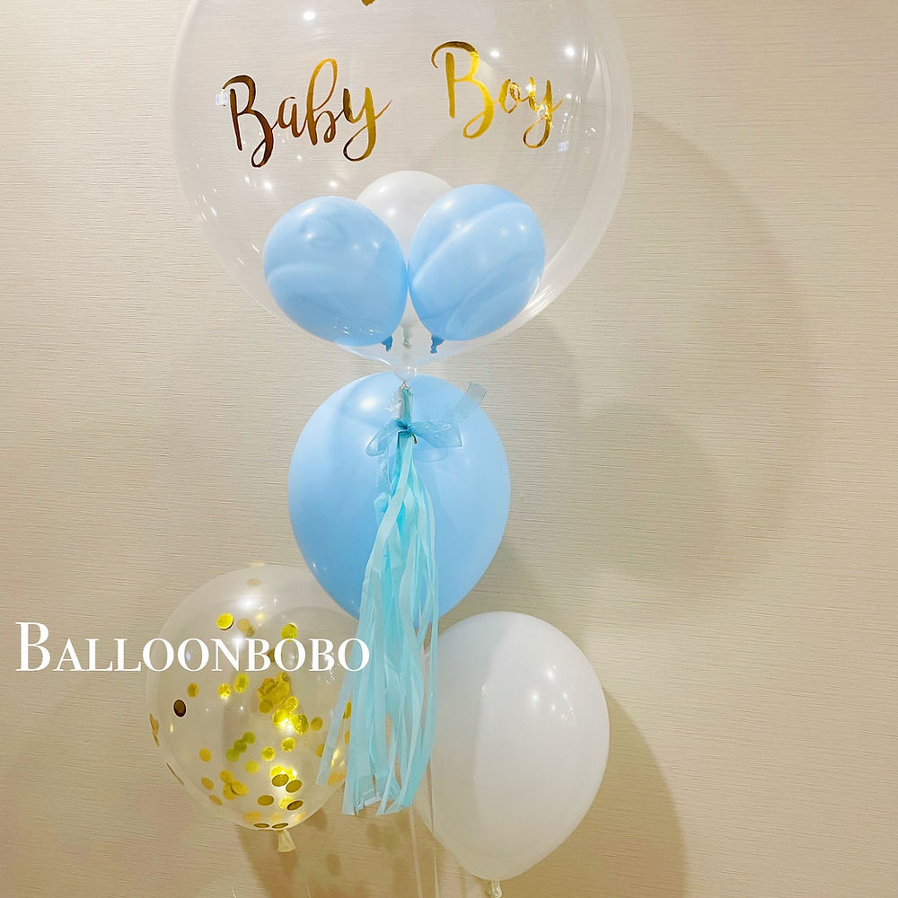 Baby boy 水晶氣球組合setC