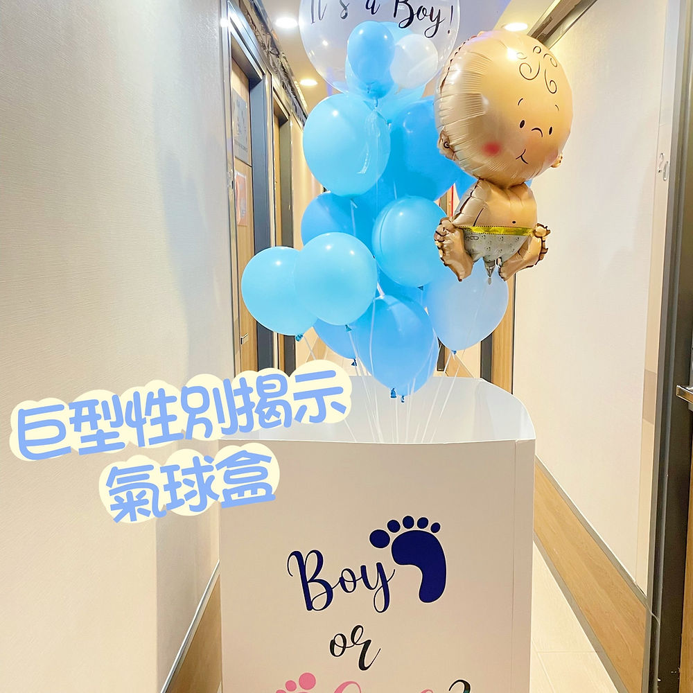 巨型性別揭示氣球盒 gender reveal box