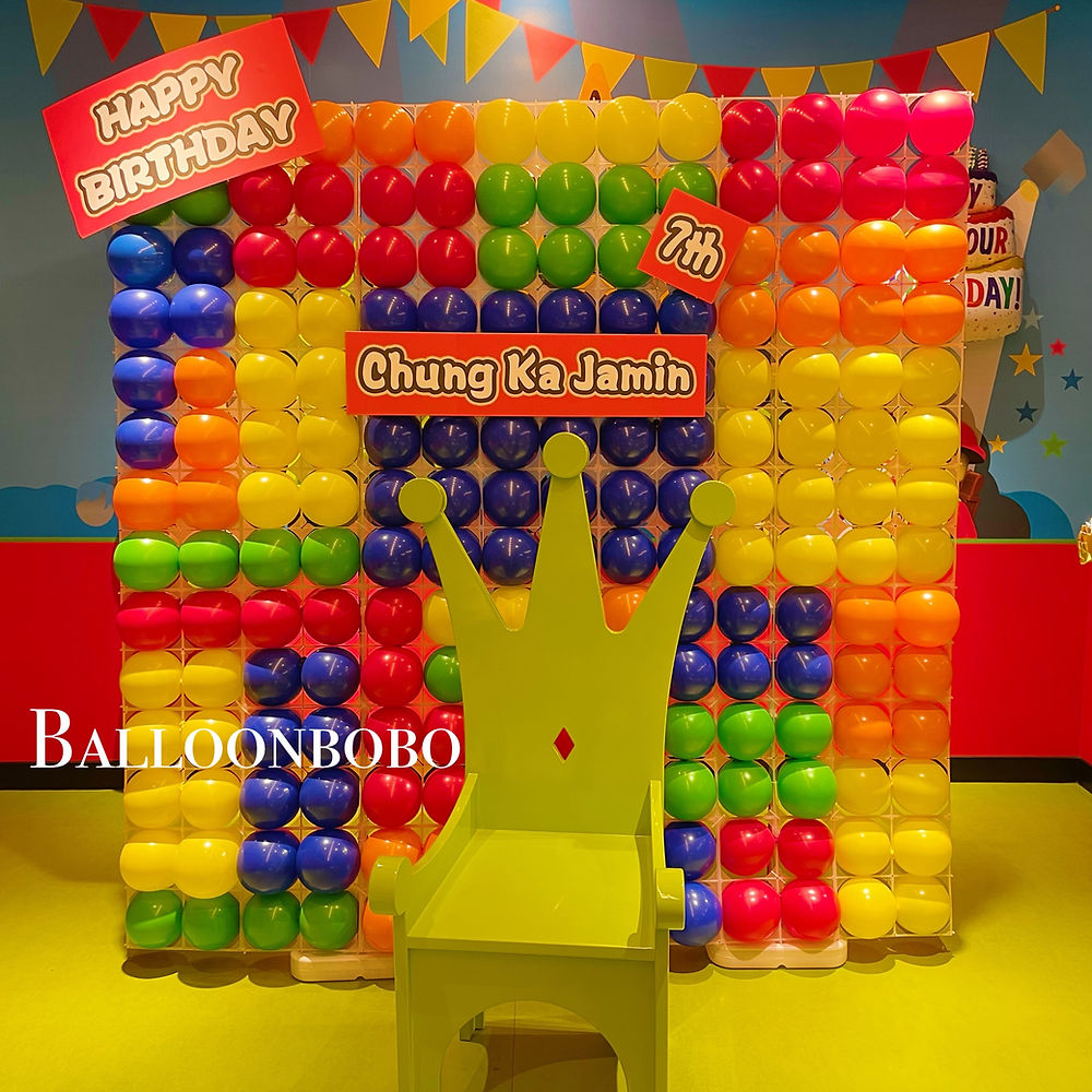 Lego balloon wall Lego氣球Backdrop