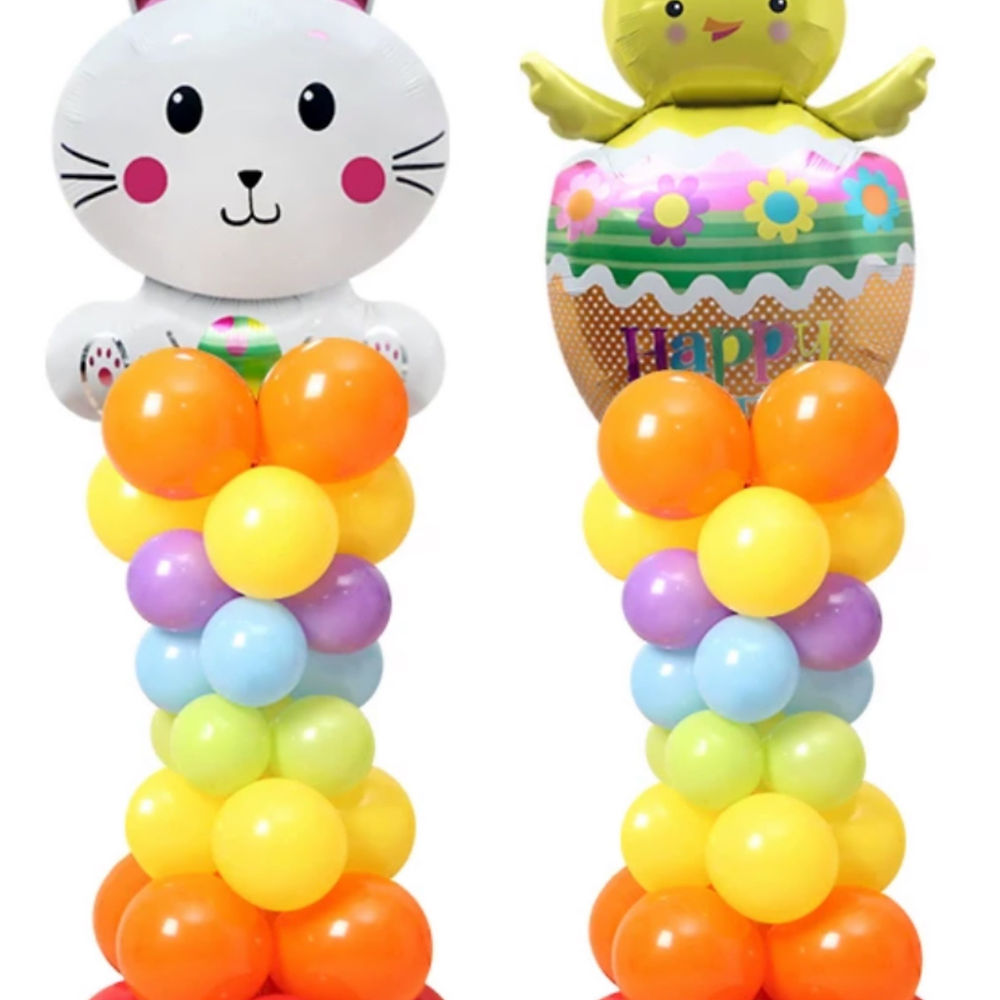 復活節氣球柱 Easter balloon
