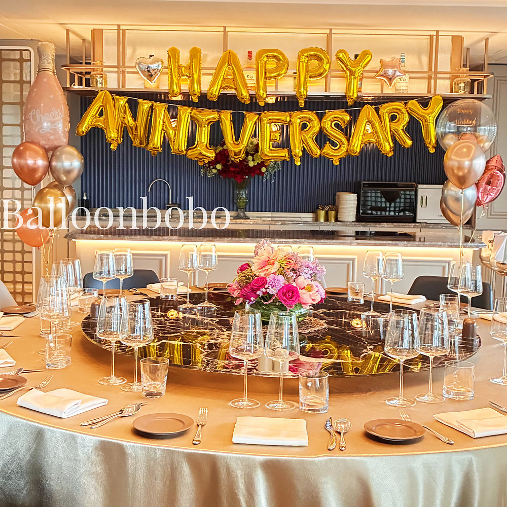 Happy anniversary 氣球套裝
