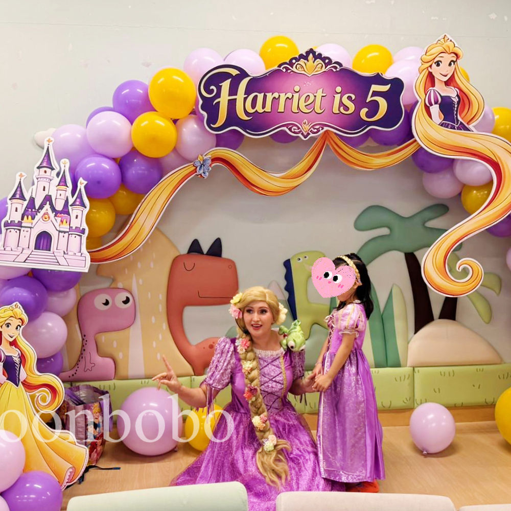Rapunzel 長髮公主氣球拱門