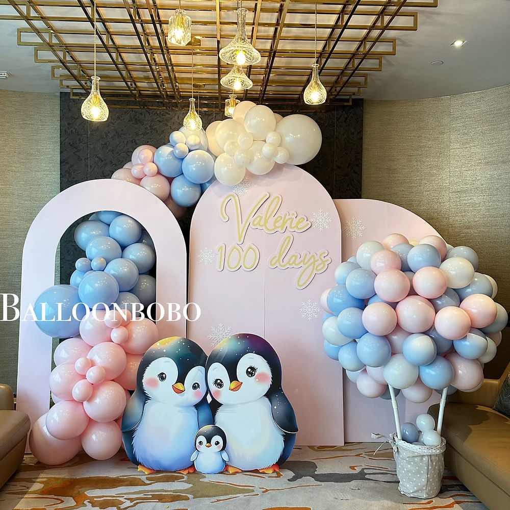公仔造型熱氣球造型配Backdrop